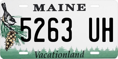 ME license plate 5263UH