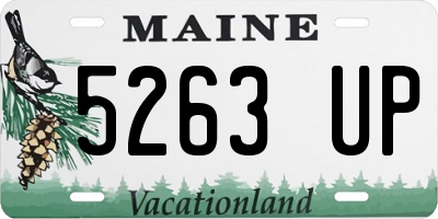 ME license plate 5263UP