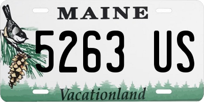 ME license plate 5263US