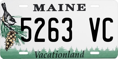 ME license plate 5263VC
