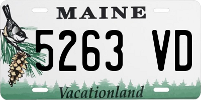 ME license plate 5263VD