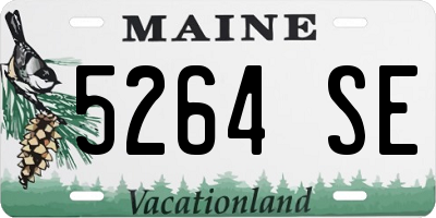 ME license plate 5264SE