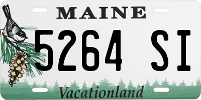 ME license plate 5264SI