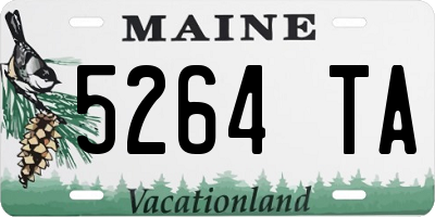 ME license plate 5264TA