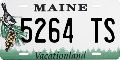ME license plate 5264TS