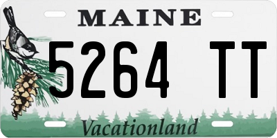 ME license plate 5264TT