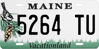ME license plate 5264TU