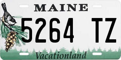 ME license plate 5264TZ