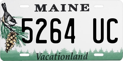 ME license plate 5264UC