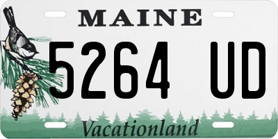 ME license plate 5264UD