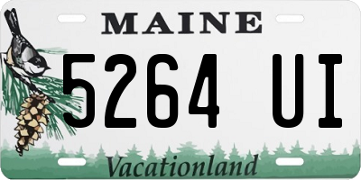 ME license plate 5264UI