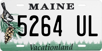 ME license plate 5264UL