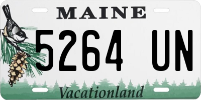 ME license plate 5264UN