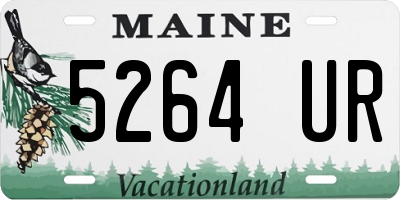 ME license plate 5264UR