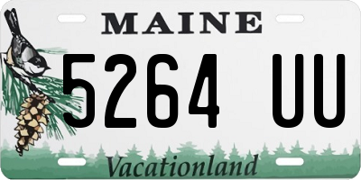 ME license plate 5264UU