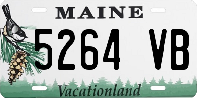ME license plate 5264VB