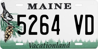 ME license plate 5264VD