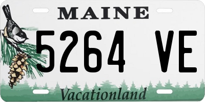 ME license plate 5264VE