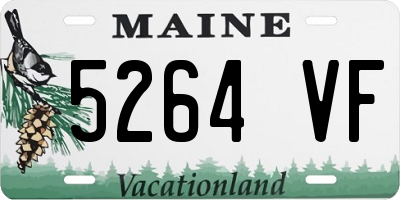 ME license plate 5264VF