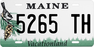 ME license plate 5265TH