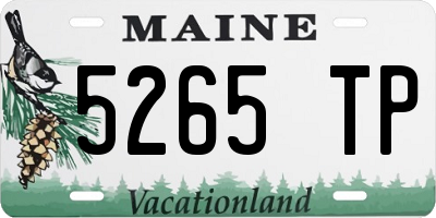 ME license plate 5265TP