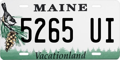 ME license plate 5265UI