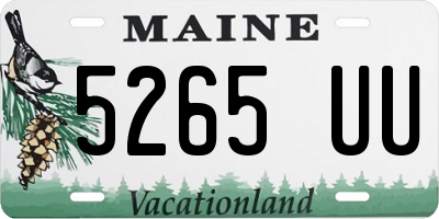 ME license plate 5265UU