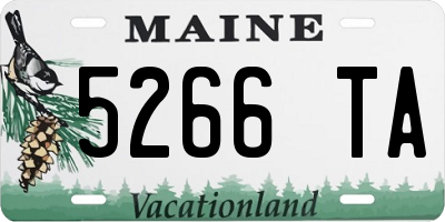ME license plate 5266TA
