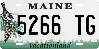 ME license plate 5266TG
