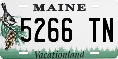 ME license plate 5266TN