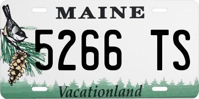ME license plate 5266TS