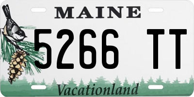 ME license plate 5266TT