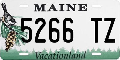 ME license plate 5266TZ