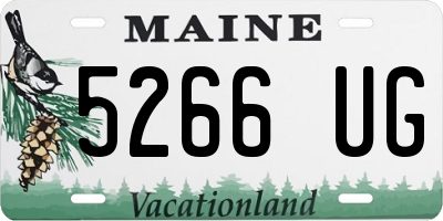 ME license plate 5266UG