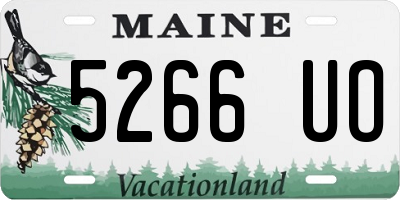 ME license plate 5266UO