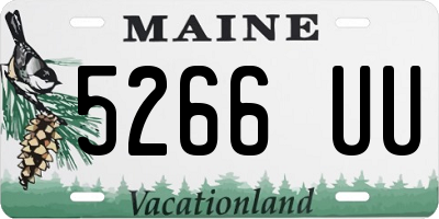 ME license plate 5266UU