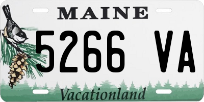 ME license plate 5266VA