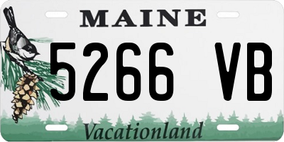 ME license plate 5266VB