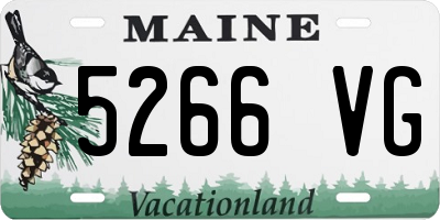 ME license plate 5266VG