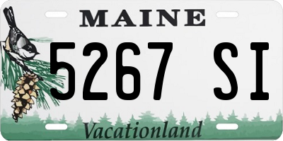 ME license plate 5267SI