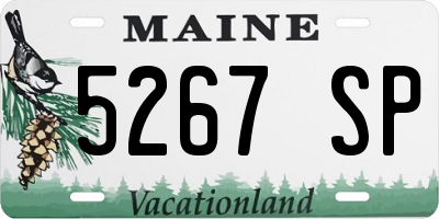 ME license plate 5267SP