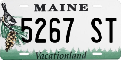 ME license plate 5267ST