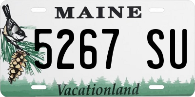ME license plate 5267SU