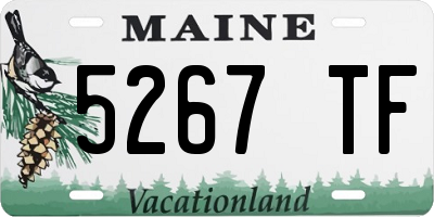 ME license plate 5267TF