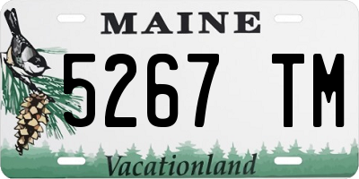 ME license plate 5267TM