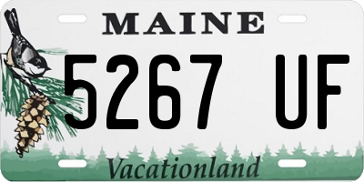 ME license plate 5267UF