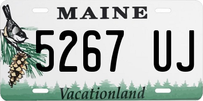 ME license plate 5267UJ