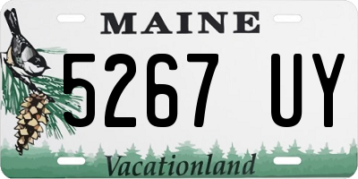 ME license plate 5267UY