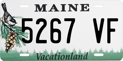 ME license plate 5267VF