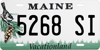 ME license plate 5268SI